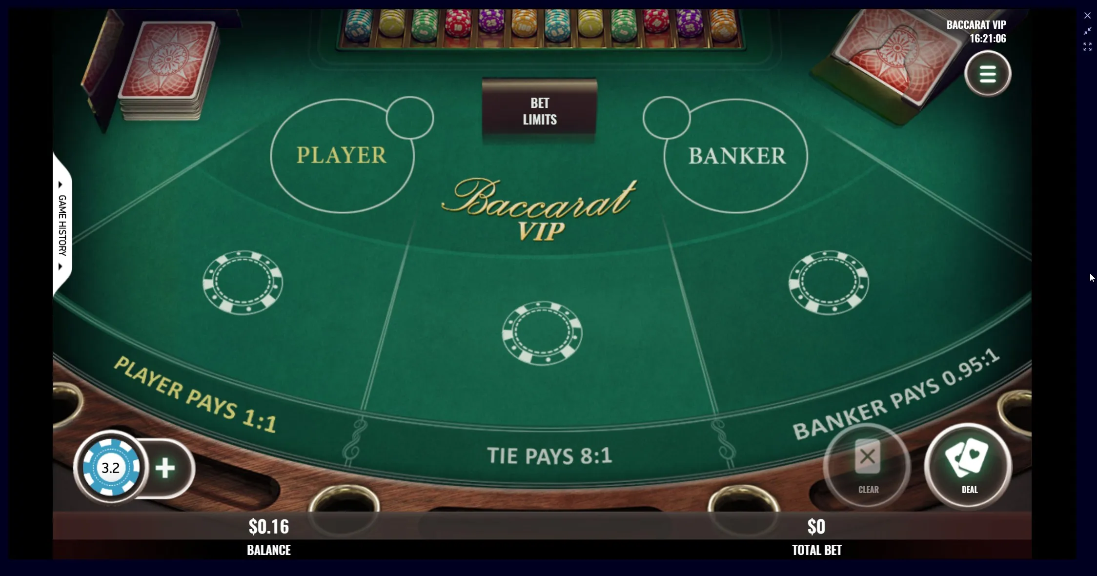 Baccarat VIP by Platipus